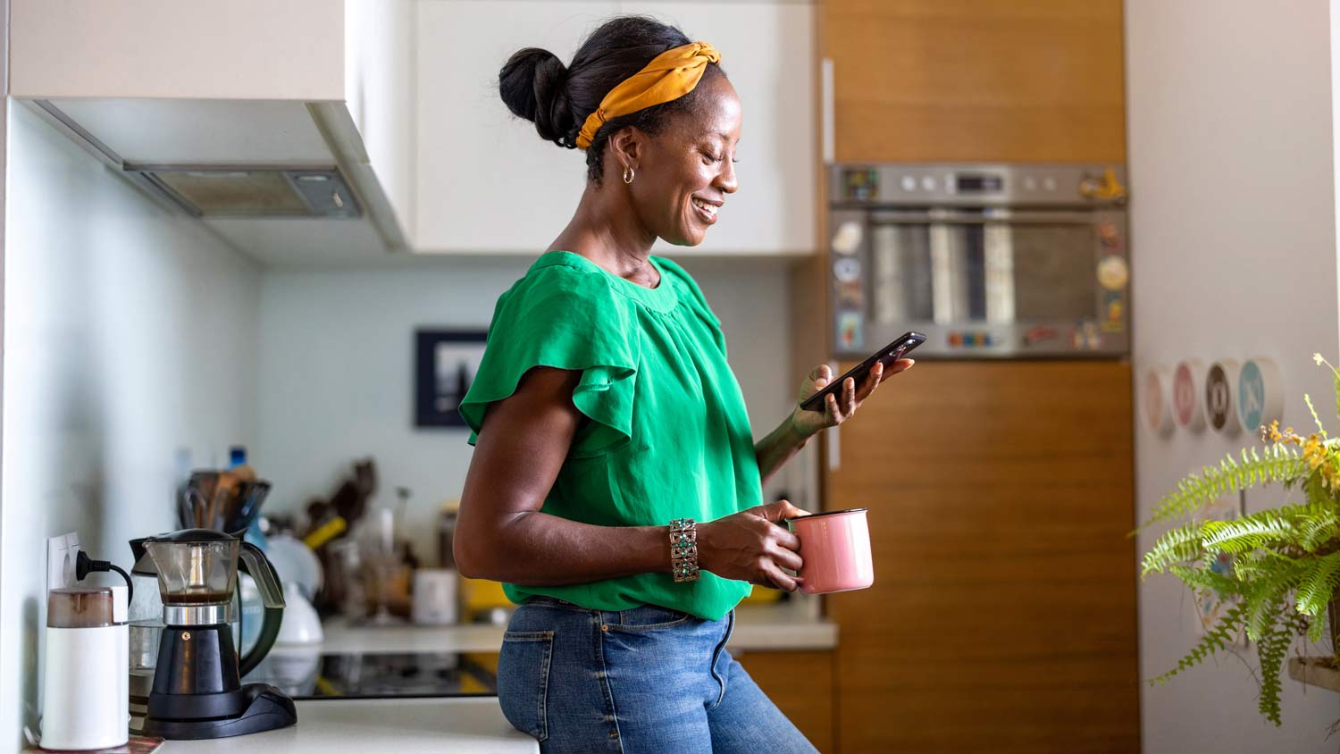 woman on phone hiring a professional
