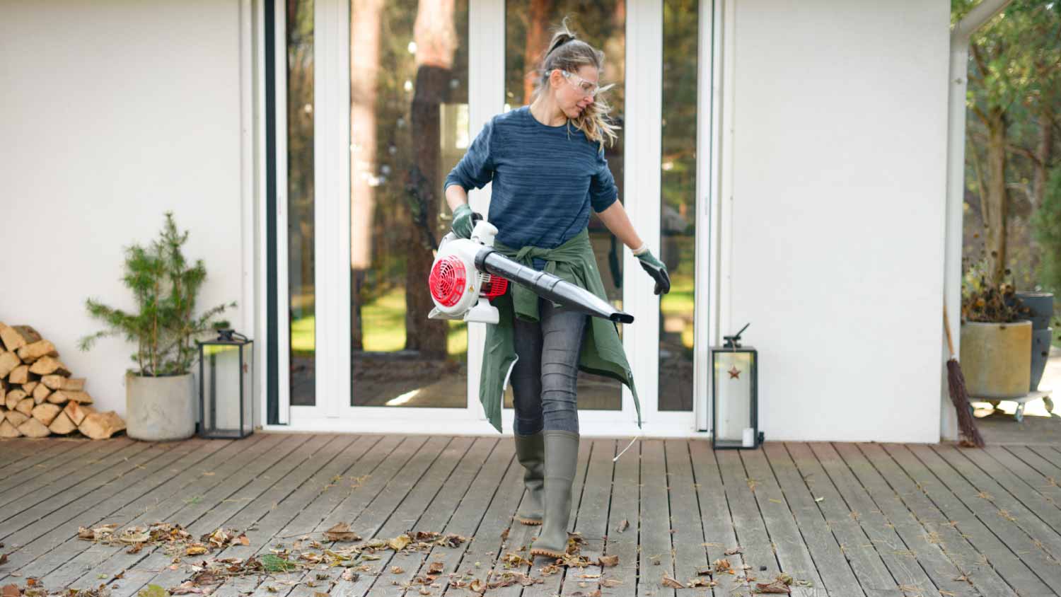 Woman working in the garden