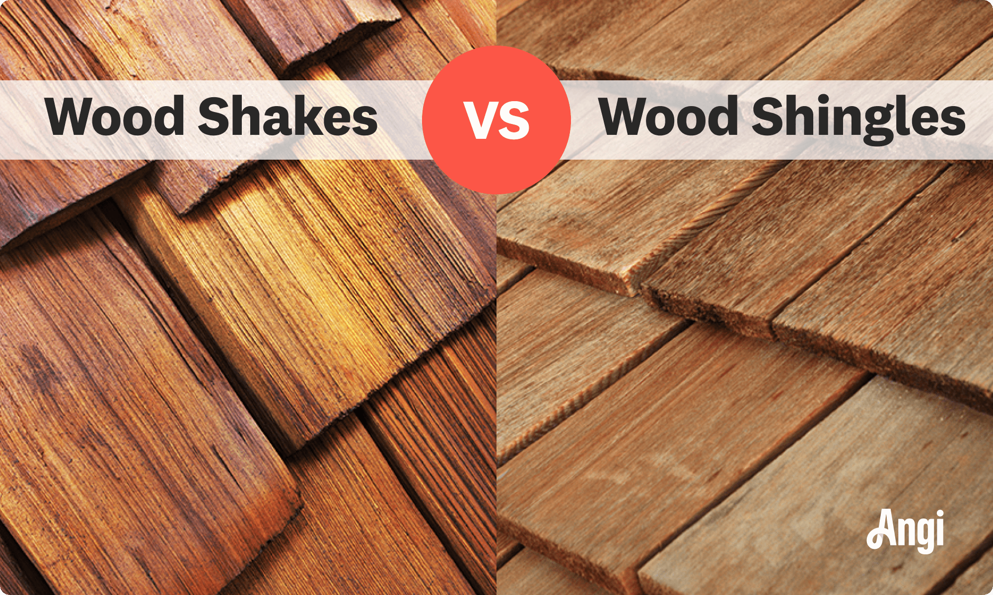 Wood shakes versus wood shingles visual comparison