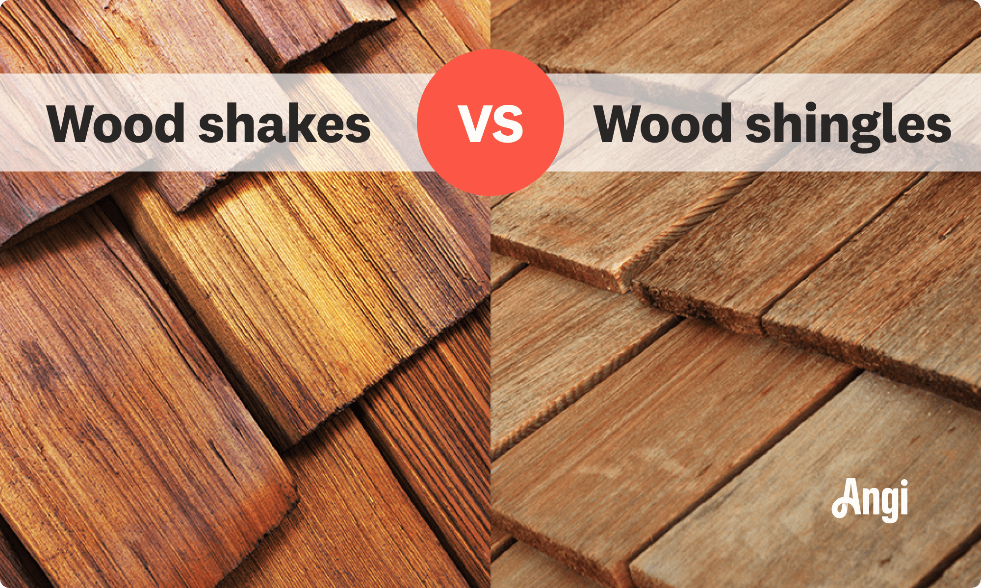 Wood shakes versus wood shingles visual comparison