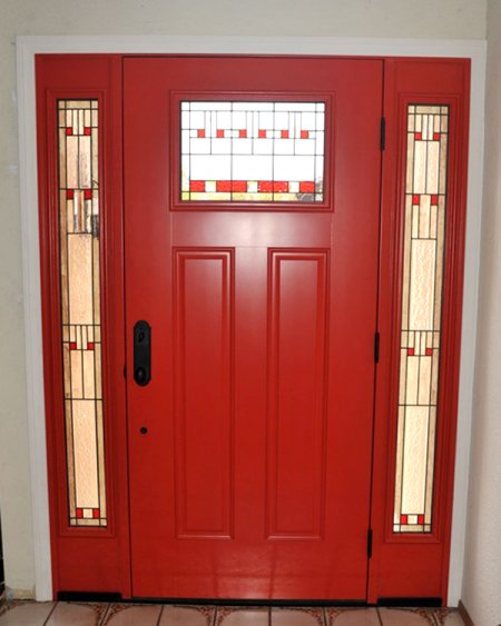 stained glass front door