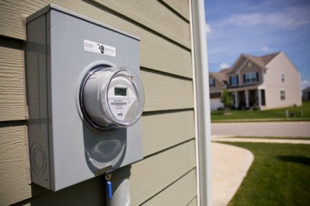 electric meter running