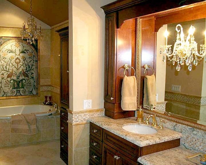 high-end bathroom remodel
