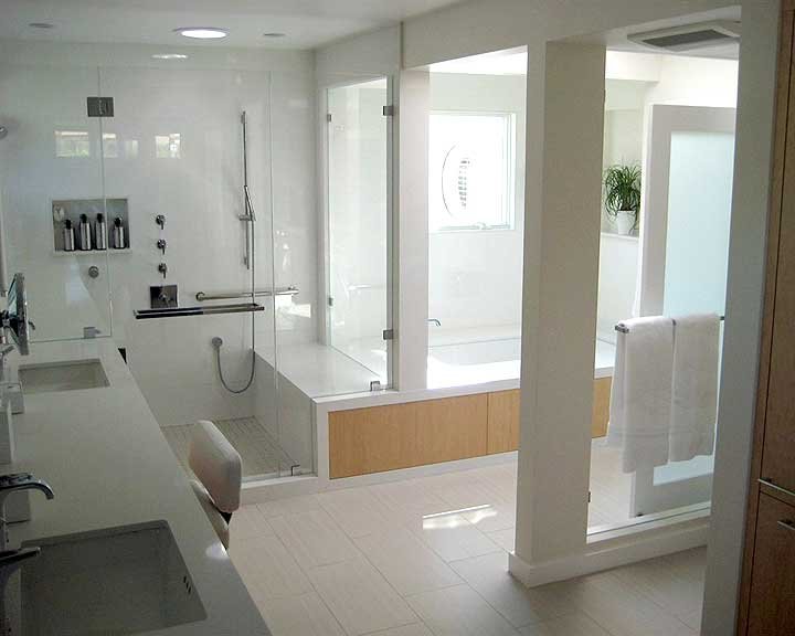 white bathroom remodel