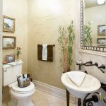 bathroom remodel with earth tones