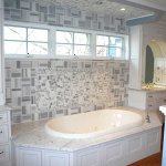 bathroom remodel with Carrara Marble