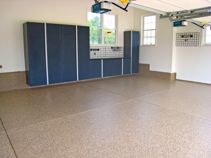 Epoxy Floor Coating in garage