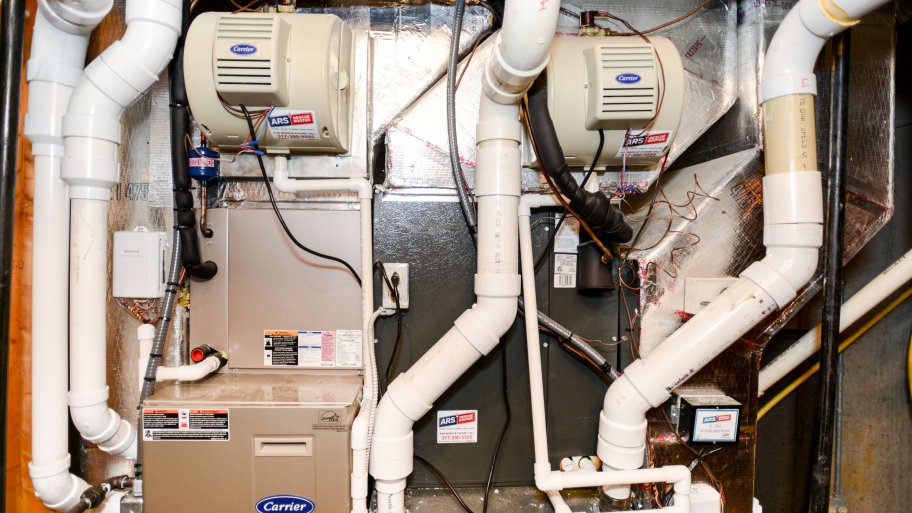 close up of Carrier furnace