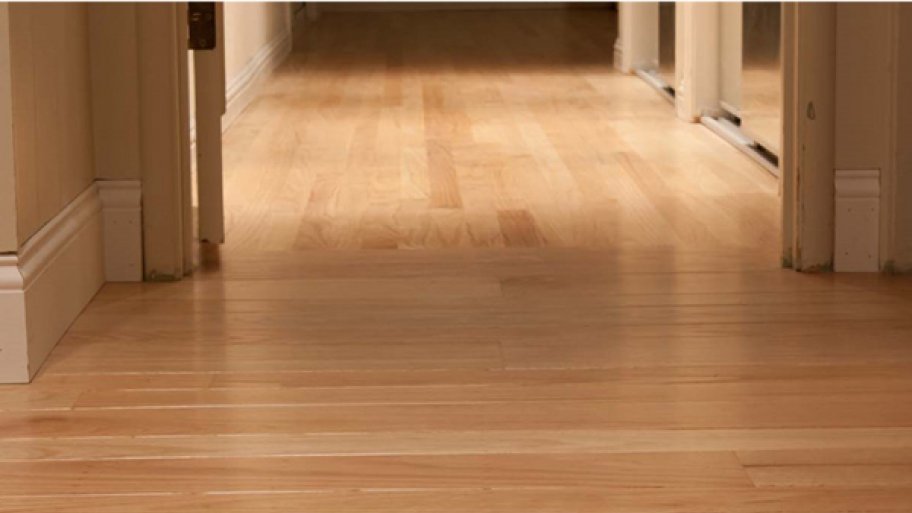 Hardwood floor in hallway.