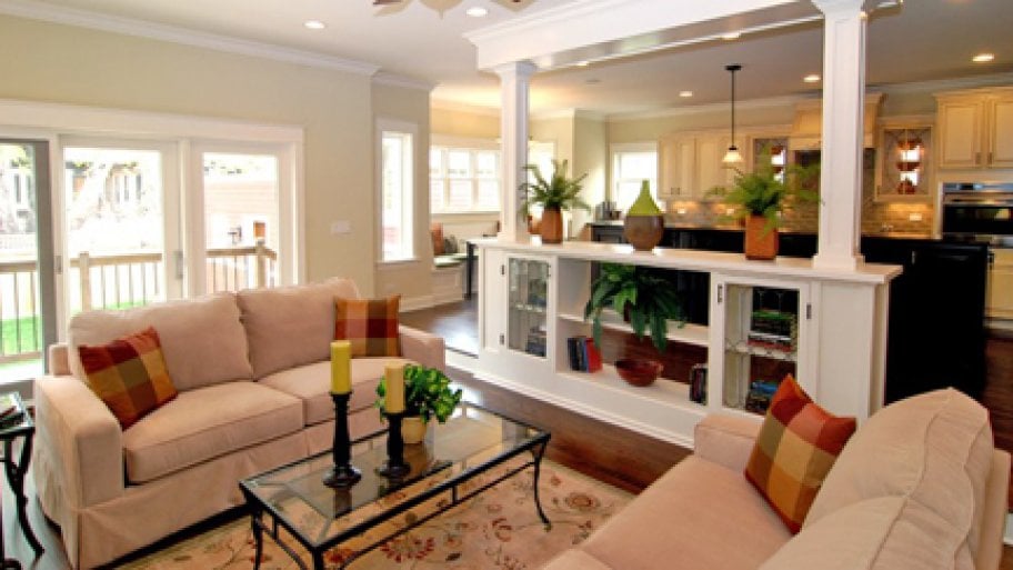 open floor plan remodel