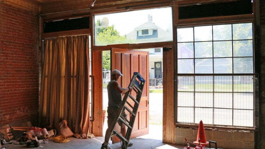 ladder, contractor, remodel