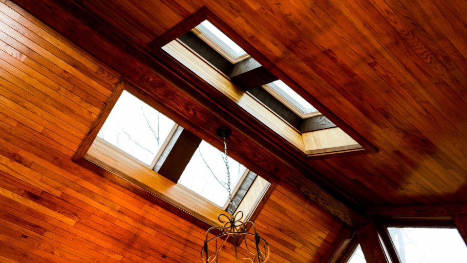 traditional home skylight on roof